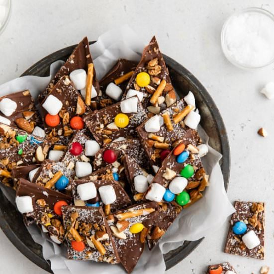 Kitchen Sink Chocolate Bark - Recipe photo by erinliveswhole