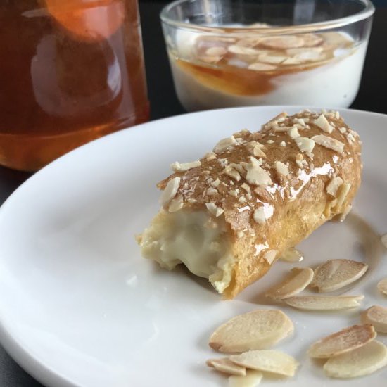 Vegan Honey and Yogurt Eclairs - Recipe photo by littlelighthousebaking