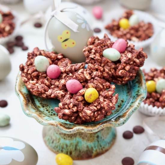 Easter Chocolate Nests (Vegan) - Recipe photo by joskitchenlarder