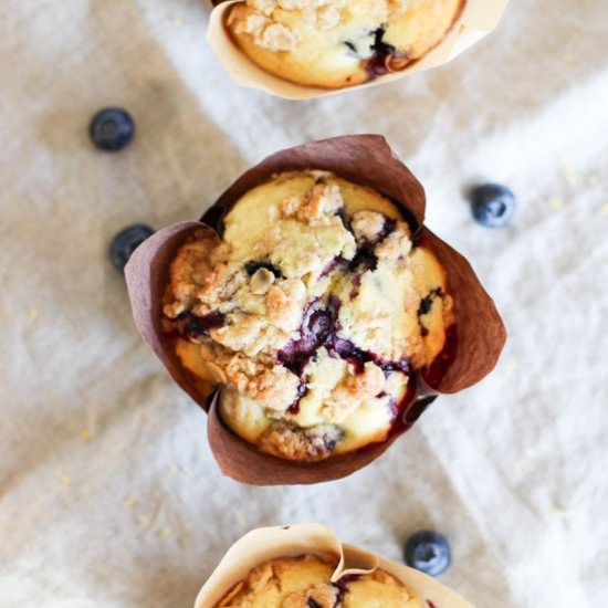 Sourdough Blueberry Lemon Muffins - Recipe photo by now_from_scratch