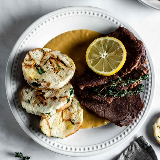 svickova | sirloin in cream sauce - Recipe photo by whisked away kitchen