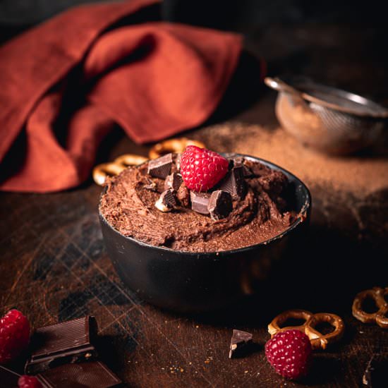 Chocolate Peanut Butter Hummus - Recipe photo by Liv Vegan Strong