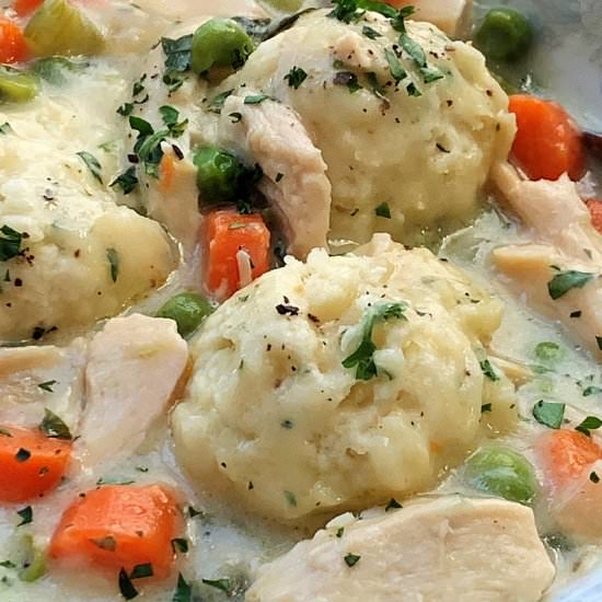 Easy Chicken and Dumplings - Recipe photo by agoudalife