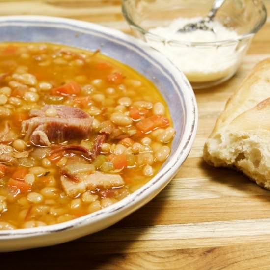 Instant Pot Ham and Bean Soup - Recipe photo by Flipped-Out Food