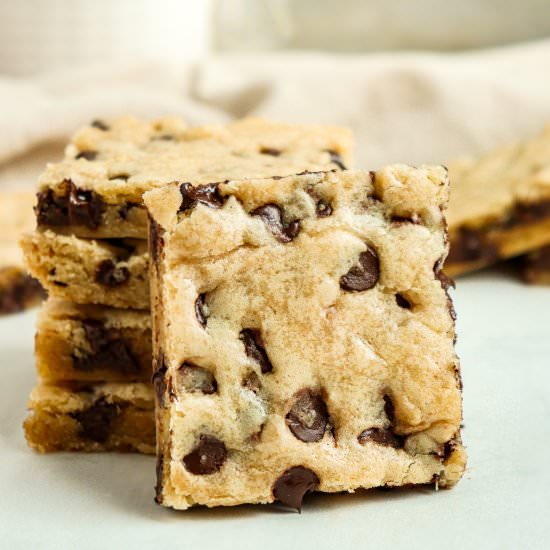 Chocolate Chip Cookie Bars - Recipe photo by kneadsomesweets