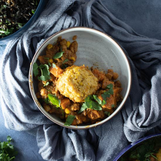 Massaman Curry with Dumplings - Recipe photo by Verdant Feast