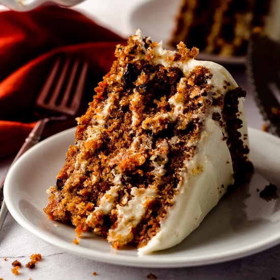 carrot walnut cake - Recipe photo by freshaprilflours