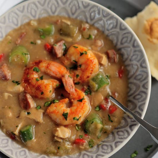 Shrimp and Sausage Gumbo - Recipe photo by flavor-feed
