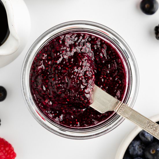 Berry Chia Seed Jam - Recipe photo by purelykaylie