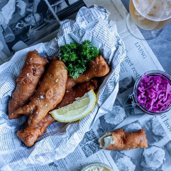 Easy beer-battered halibut - Recipe photo by Nordic Provisions