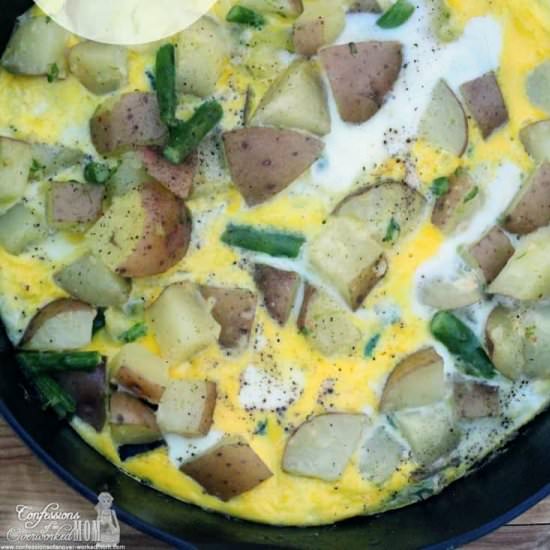 Asparagus and Potato Frittata - Recipe photo by scentednights2002