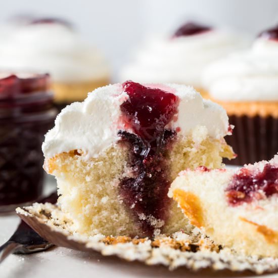 Jelly Donut Cupcakes - Recipe photo by pumpkinnspice