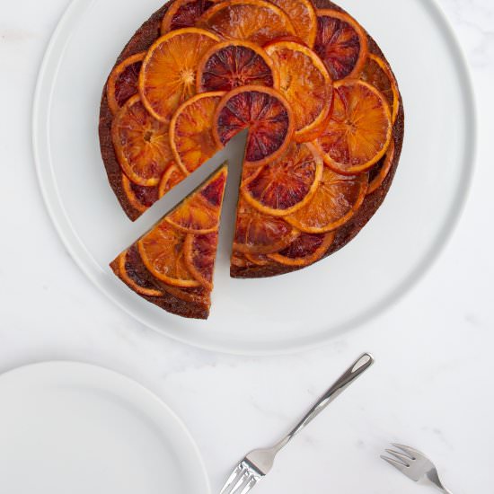 Upside Down Blood Orange Cake - Recipe photo by P Cooks