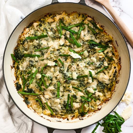 Spinach Artichoke Casserole - Recipe photo by Elle Jay at Home