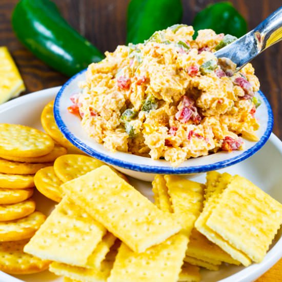 Roasted Jalapeno Pimento Cheese - Recipe photo by spicysouthernkitchen