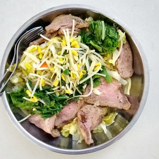 20-minute Sous Vide Beef Salad Meal - Recipe photo by escapetofood