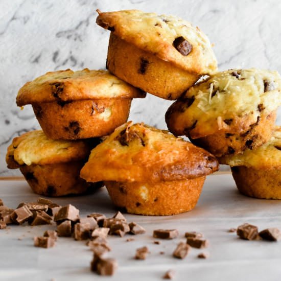 Banana Choc Chip Muffins - Recipe photo by cookingwithnanaling