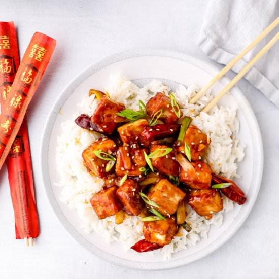 General Tso’s Tofu - Recipe photo by Darn Good Veggies