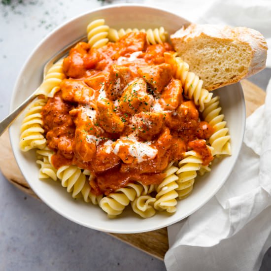 Chicken Paprikash - Recipe photo by KitchenSanctuary