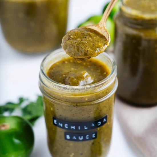 Green Enchilada Sauce - Recipe photo by brokebankvegan