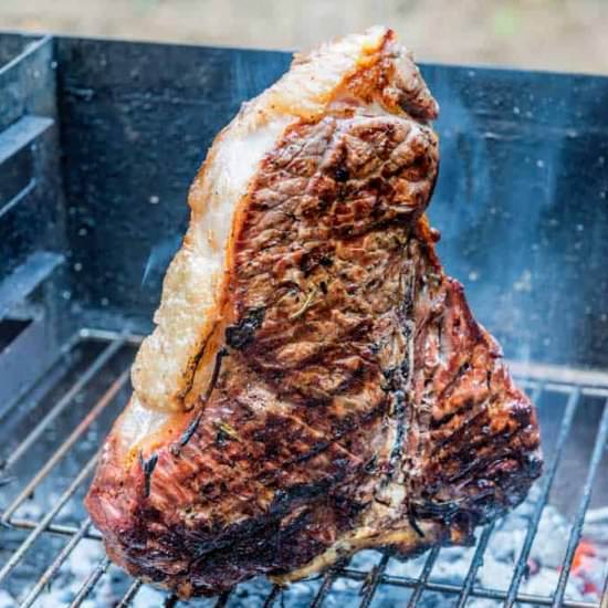 Reverse Seared T-Bone Steak - Recipe photo by theonlinegrill
