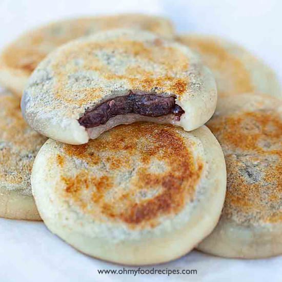 Red Bean Paste Rice Cake - Recipe photo by ohmyfoodrecipes