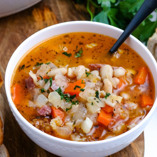 Ham and Bean Soup - Recipe photo by EasyBudgetRecipes