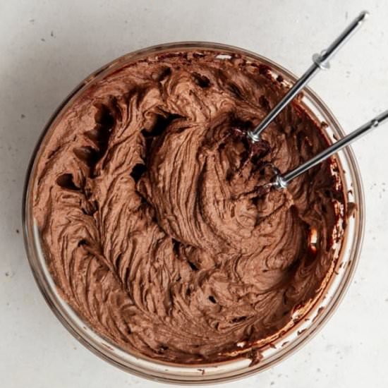 Two Ingredient Chocolate Frosting - Recipe photo by erinliveswhole
