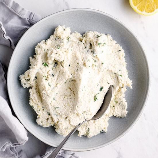 Vegan Almond Ricotta - Recipe photo by Darn Good Veggies