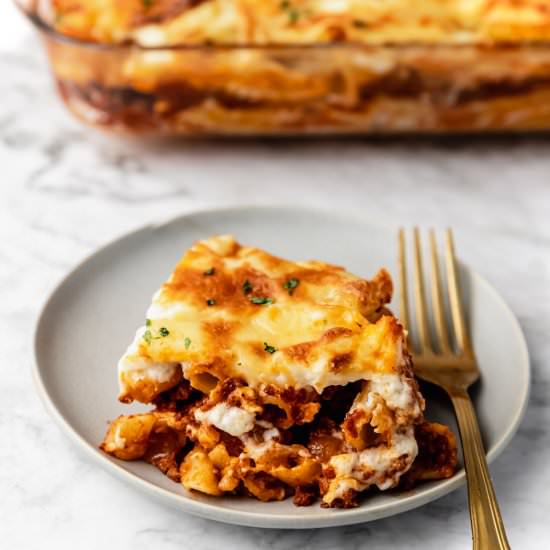 Macarona Bechamel - Recipe photo by everylittlecrumb