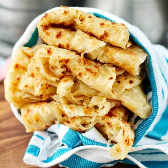 Buss Up Shut Bread Roti Paratha - Recipe photo by karenskitchenstories