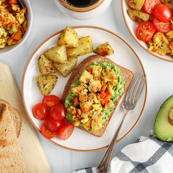 Silken Tofu Scramble - Recipe photo by plantbasedjess