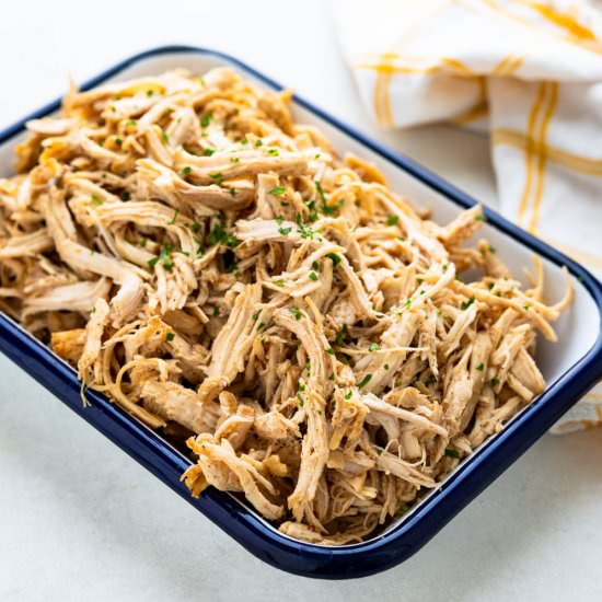 Instant Pot Pulled Chicken - Recipe photo by garlic and zest