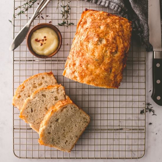 White Cheddar And Herb Beer Bread - Recipe photo by InquiringChef