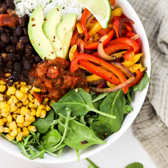 Vegan Burrito Bowls - Recipe photo by SimplyMadeRecipes