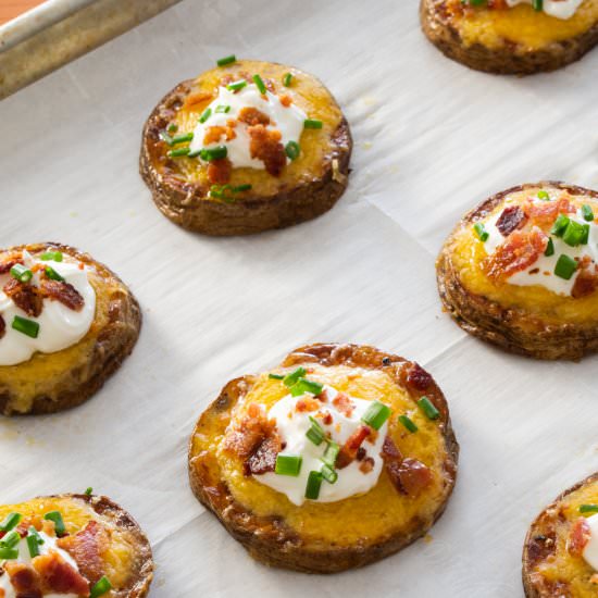 Loaded Baked Potato Bites - Recipe photo by For the Love of Cooking