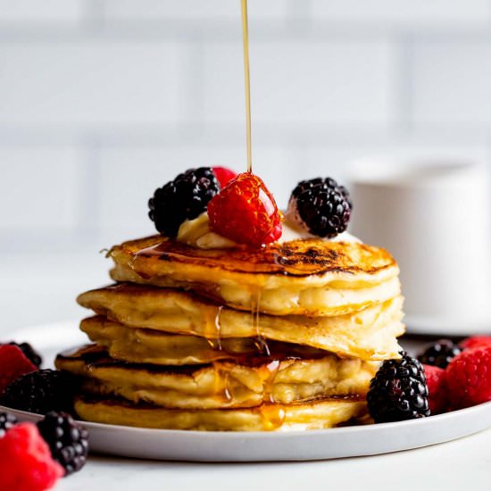 Fluffy Yogurt Pancakes - Recipe photo by chocolatesandchai