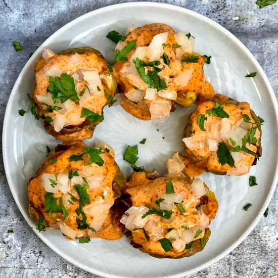 Barbeque Nation Style Cajun Potato - Recipe photo by indianveggiedelight