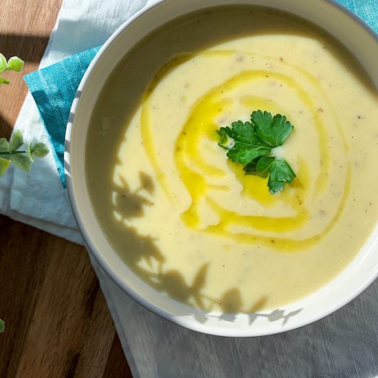 Creamy Celery Leek & Potato Soup - Recipe photo by Quisine Queen B