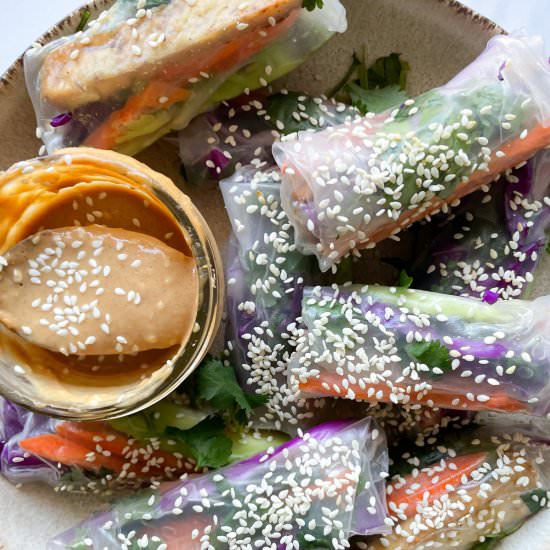 Tofu Summer Rolls - Recipe photo by frozen_bananas_