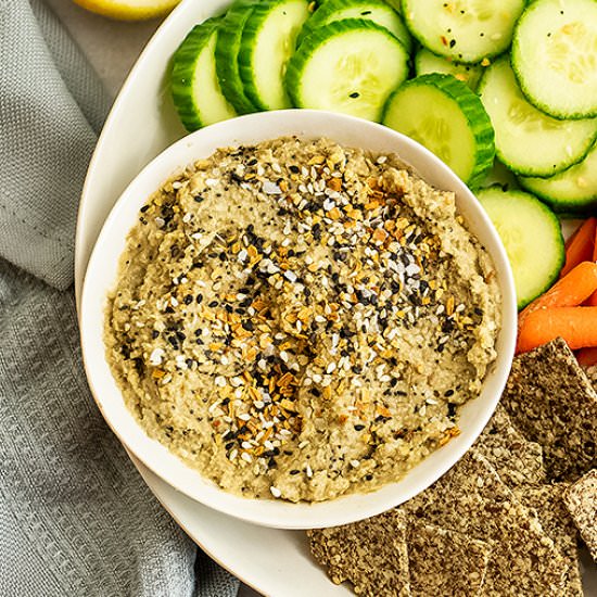 Everything Bagel Hummus - Recipe photo by BitesOfWellness