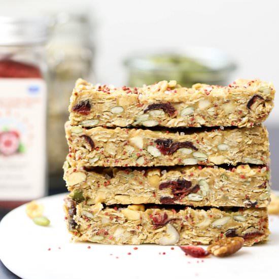 Cranberry Granola Bars - Recipe photo by SimplyMadeRecipes