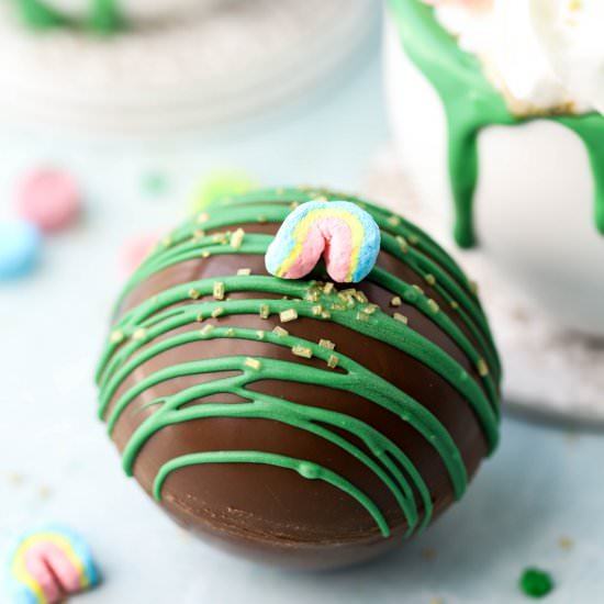 St Patrick’s Day Hot Chocolate Bomb - Recipe photo by SimplyMadeRecipes