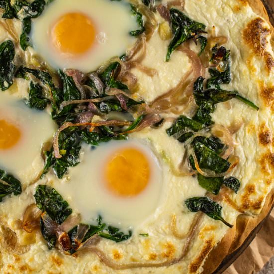 Breakfast Pizza with Ricotta Cheese - Recipe photo by SaporitoKitchen