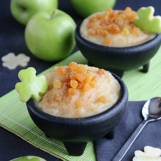 St. Patrick's Day Applesauce Snack - Recipe photo by Two Healthy Kitchens