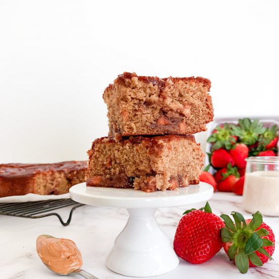 Sourdough Peanut Butter Jelly Bars - Recipe photo by Elle Jay at Home