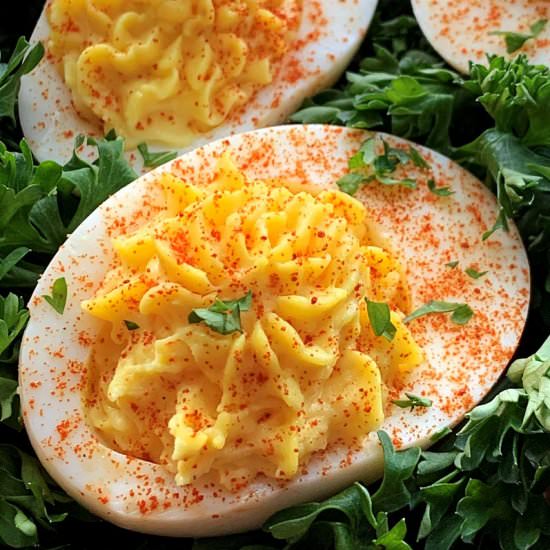 Classic Deviled Eggs - Recipe photo by agoudalife