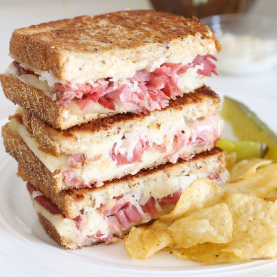 Reuben Sandwich with Garlic Aioli - Recipe photo by todays delight