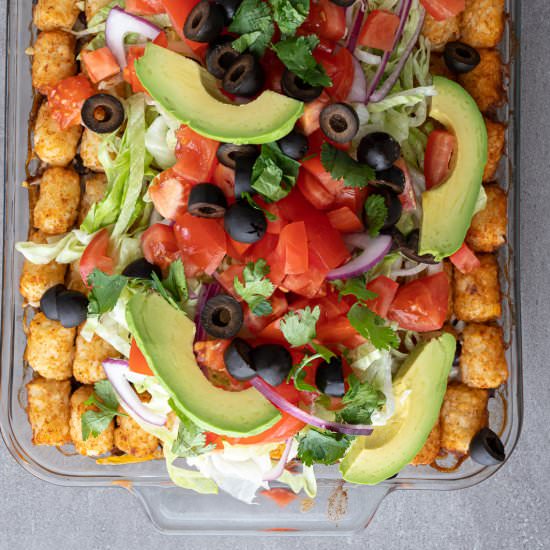 Simple Taco Tot Casserole - Recipe photo by Aredspatula