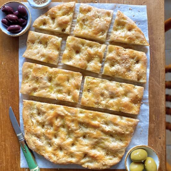 Traditional Greek Flatbread - Recipe photo by marilenaskitchen